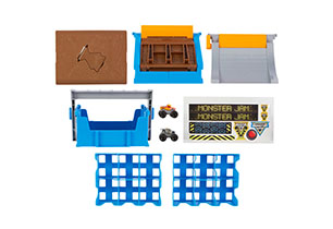 Monster Jam Mini Flip & Go Playset