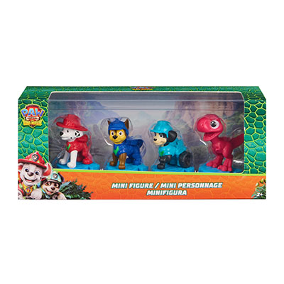 Paw Patrol Dino Movie 4 Pack Mini Figures
