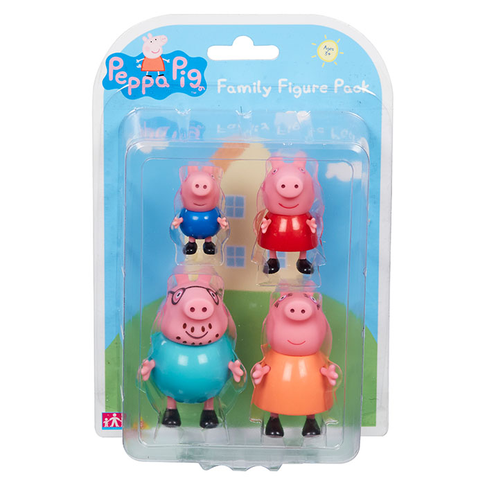 peppa pig family set figures