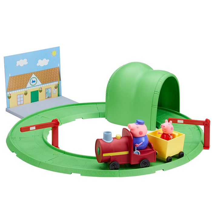 peppa pig grandpa pig's train construction set