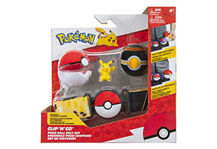 Pokemon Clip n Go Poke Ball Belt Set Assorted