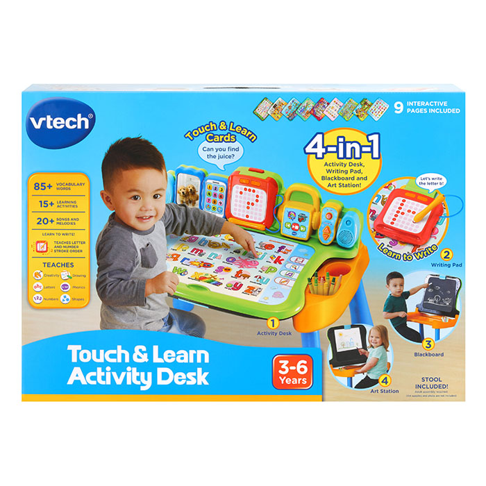vtech touch and learn activity desk pink